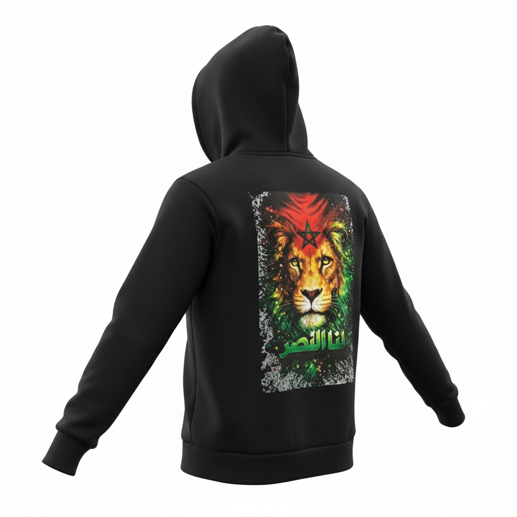 Hoodie Lion Royal – Maroc | CAN 2025