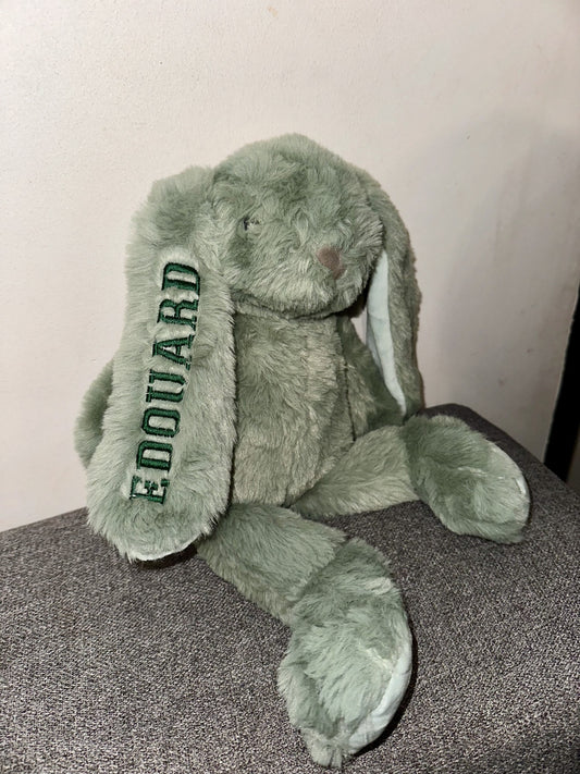 Doudou lapin personnalisé – Brodé ou Floqué